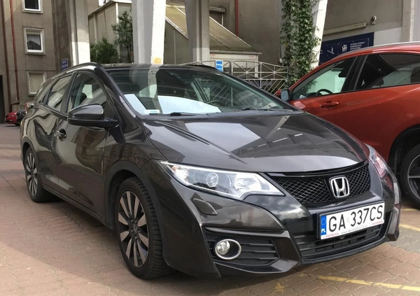 Honda Civic cena 72900 przebieg: 58000, rok produkcji 2017 z Gdynia małe 154